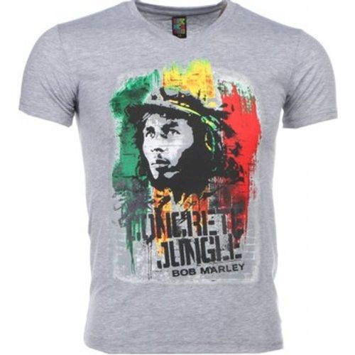 T-Shirt Bob Marley Concrete Jungle Print - Local Fanatic - Modalova