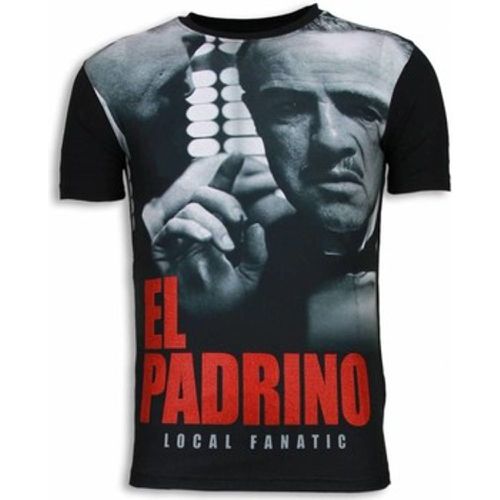T-Shirt El Padrino Face Strass - Local Fanatic - Modalova