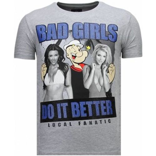 T-Shirt Bad Girls Do It Better Strass - Local Fanatic - Modalova
