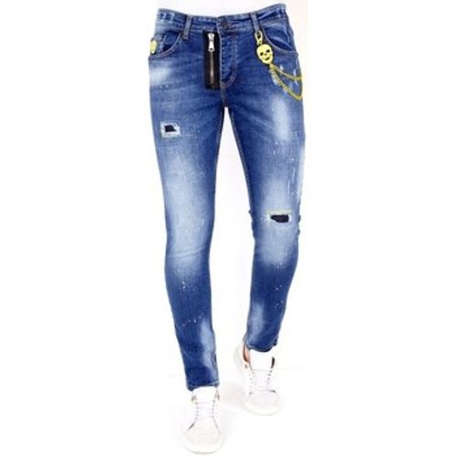 Slim Fit Jeans Jeans Mit Farbspritzer - Lf - Modalova