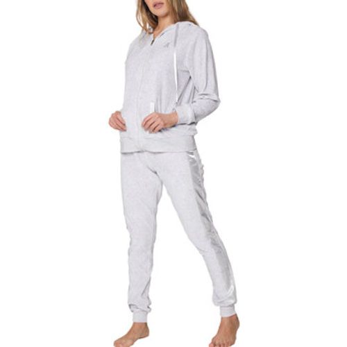 Pyjamas/ Nachthemden Indoor-Pyjama aus Velours Hose Jacke mit Kapuze Sport Home - Admas - Modalova