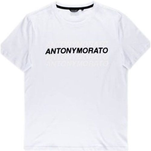 T-Shirt Tshirt Męski Super Slim Fit White - Antony Morato - Modalova