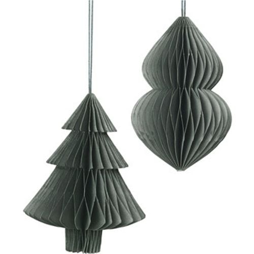 Weihnachtsdekorationen DECO 'CHRISTMAS MIX' PAPIER X2 - Broste Copenhagen - Modalova