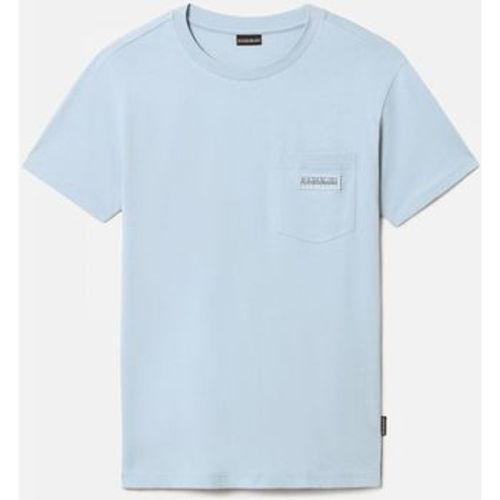 T-Shirts & Poloshirts S-MORGEX NP0A4GBPI2C-BLUE FOG - Napapijri - Modalova