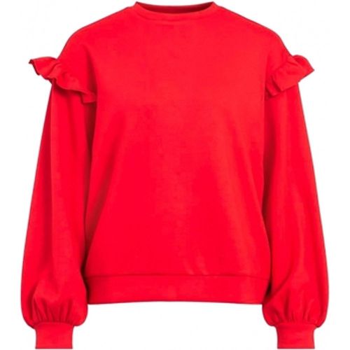 Sweatshirt Sweat Sif Flounce L/S - Pompeian Red - Vila - Modalova