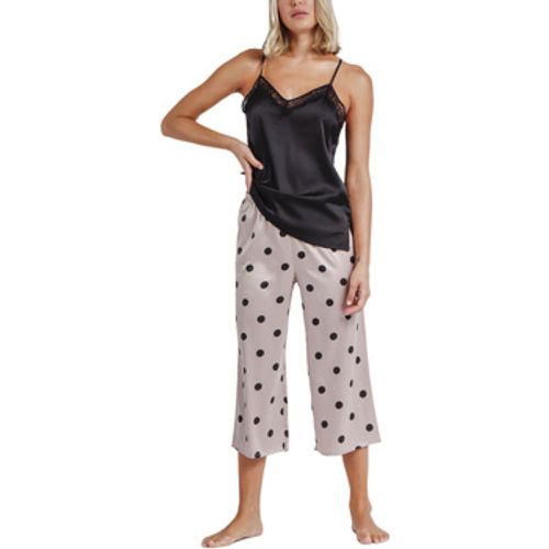 Pyjamas/ Nachthemden Pyjama Hausanzug Palazzo Hose Caraco Elegant Dots - Admas - Modalova