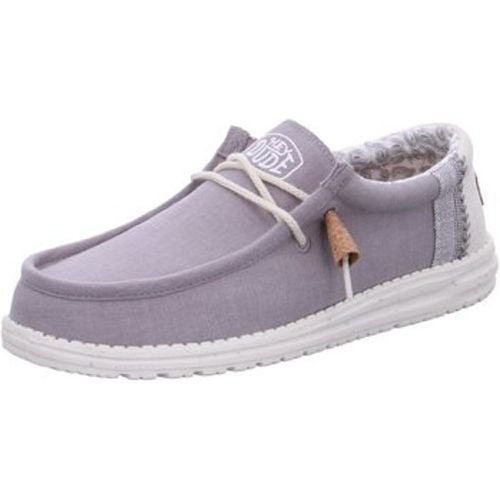 Herrenschuhe Schnuerschuhe Wally Break Stitch Grey 40015-030 - Hey Dude Shoes - Modalova