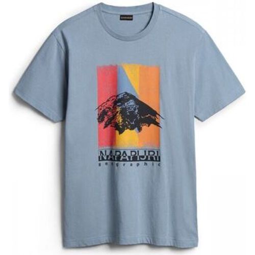T-Shirts & Poloshirts S-BOLIVAR NP0A4H28-B2B BLUE FADED - Napapijri - Modalova