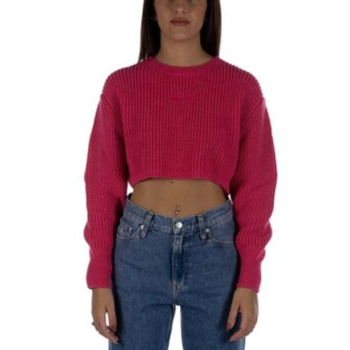 Sweatshirt Maglione Crop Fuxia - Shopart - Modalova