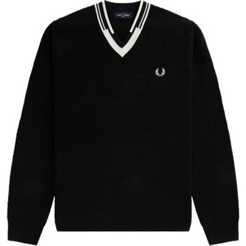 Sweatshirt Fp Abstract Tipped V-Neck Jumper - Fred Perry - Modalova