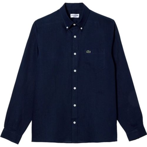 Hemdbluse Linen Casual Shirt - Marine - Lacoste - Modalova