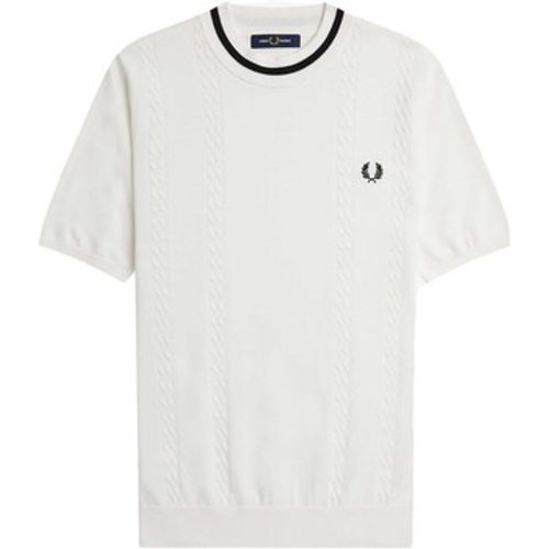 T-Shirts & Poloshirts Fp Cable Knit Crew Neck T-Shirt - Fred Perry - Modalova