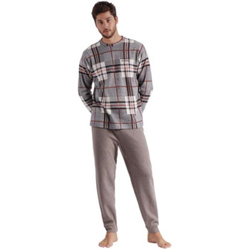 Pyjamas/ Nachthemden Pyjama Hausanzug Hose und Oberteil langarm Tartan - Admas - Modalova