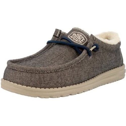 Herrenschuhe Schnuerschuhe Wally Herringbone Chocolate 40465-2YX - Hey Dude Shoes - Modalova