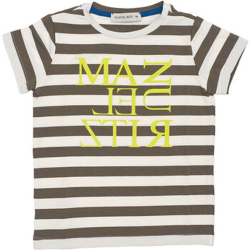 T-Shirts & Poloshirts T-SHIRT A RIGHE CON LOGO Art. MR1334 - Manuel Ritz - Modalova