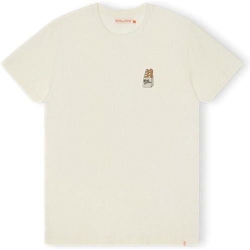 T-Shirts & Poloshirts T-Shirt Regular 1369 FLU - Off White - Rvlt Revolution - Modalova