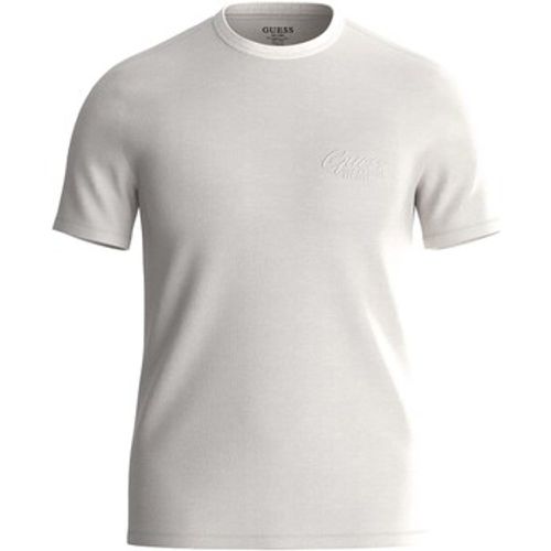T-Shirts & Poloshirts Ss Cn Treated Italic Tee - Guess - Modalova
