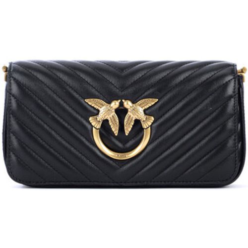 Taschen Tasche Mini Love Bag Click Baguette aus schwarzem - pinko - Modalova
