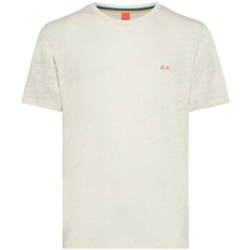 T-Shirts & Poloshirts Einfarbiges SS-T-Shirt aus Leinen - Sun68 - Modalova
