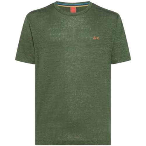 T-Shirts & Poloshirts Einfarbiges Leinen-T-Shirt SS - Sun68 - Modalova