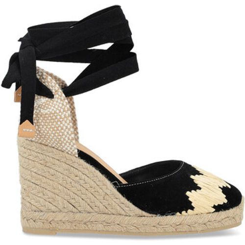 Damenschuhe Castañer Espadrilles Cande aus Wildleder und Raffiabast - Castaner - Modalova