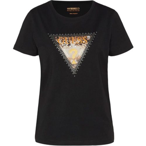 T-Shirts & Poloshirts Ss Cn Animal Triangle Tee - Guess - Modalova