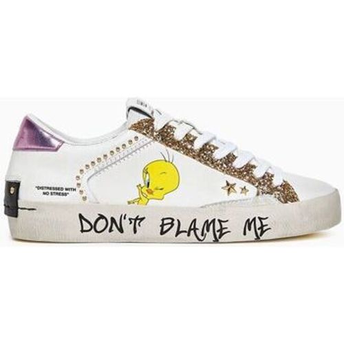 Sneaker DISTRESSED LIMITED 88006-PP6 WHITE/YELLOW - Crime London - Modalova
