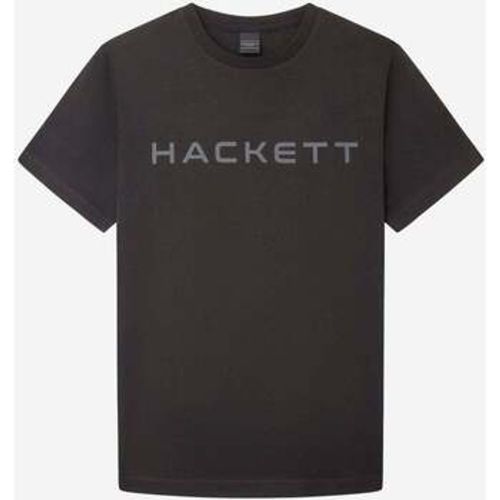 T-Shirts & Poloshirts Essential tee - blk grey - Hackett - Modalova