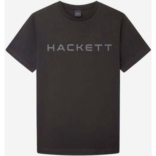 T-Shirts & Poloshirts Essential T-Shirt – Schwarzgrau - Hackett - Modalova