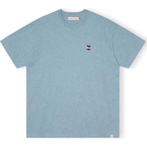 T-Shirts & Poloshirts T-Shirt Loose 1367 NUT - Blue - Revolution - Modalova