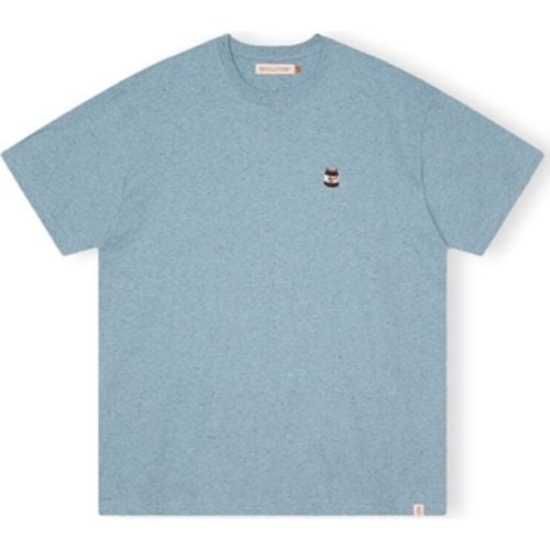 T-Shirts & Poloshirts T-Shirt Loose 1367 NUT - Blue - Revolution - Modalova