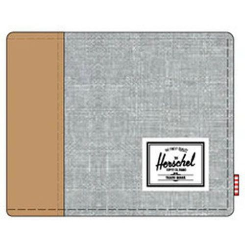 Geldbeutel Hank Wallet Light Grey Crosshatch/Natural - Herschel - Modalova