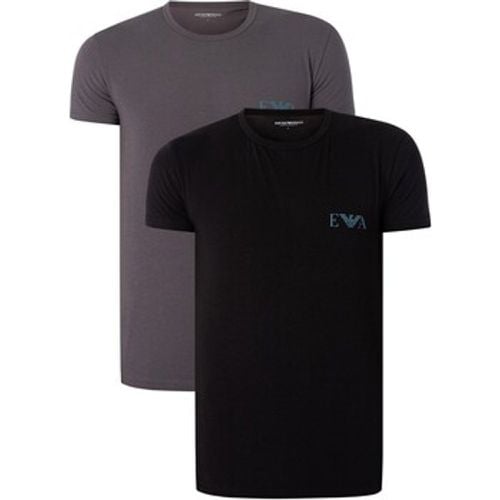 Pyjamas/ Nachthemden 2er-Pack Lounge-T-Shirts mit Rundhalsausschnitt - Emporio Armani - Modalova