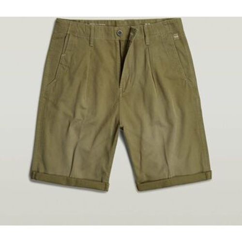 Shorts D24544 C962 PLEATED CHINO-B212 SMKE OLIVE - G-Star Raw - Modalova