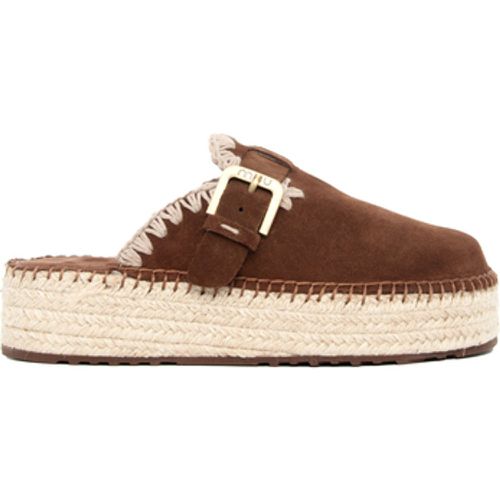 Mou Sandalen JUTE CLOG SUEDE NUTBR - Mou - Modalova