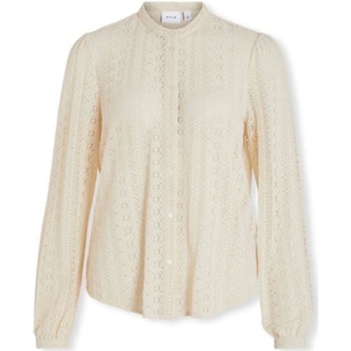 Blusen Noos Chikka Lace Shirt L/S - Birch - Vila - Modalova