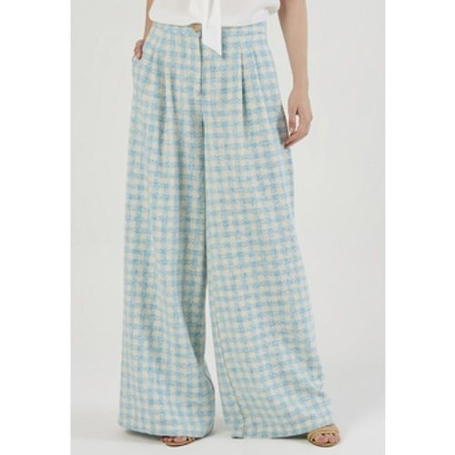 Hosen Plaid Wide Leg Trousers - Just Like You - Modalova