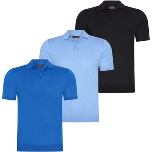 Poloshirt Plain Tricot Polo Combi Deal - Cappuccino Italia - Modalova