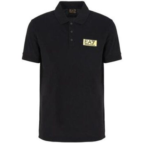 T-Shirts & Poloshirts Gold Label Pima Cotton Polo Shirt -Black - Ea7 Emporio Armani - Modalova