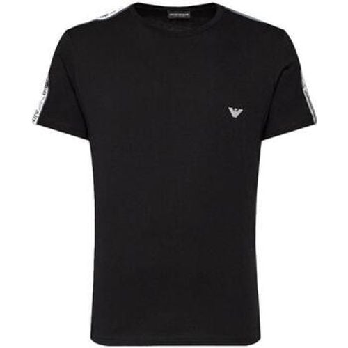 T-Shirts & Poloshirts Lounge Eagle Tape T-Shirt - Black - Emporio Armani - Modalova