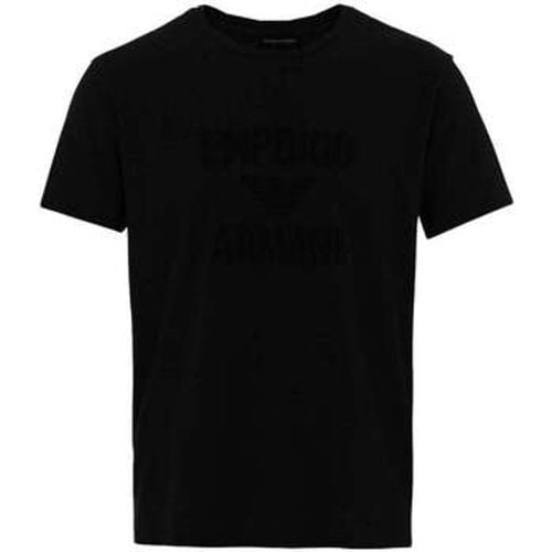 T-Shirts & Poloshirts Beach Woven Logo T-Shirt - Black - Emporio Armani - Modalova