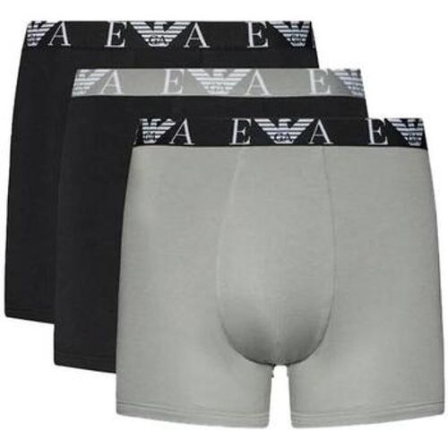 Boxer Underwear Three Pack Logo Boxers - Black/Stone - Emporio Armani - Modalova