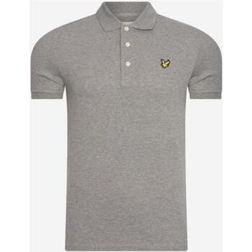 T-Shirts & Poloshirts Einfarbiges Poloshirt - mittelgrau meliert - Lyle & Scott - Modalova