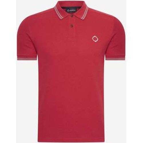 T-Shirts & Poloshirts Double tipped polo - carmine red - Ma.strum - Modalova