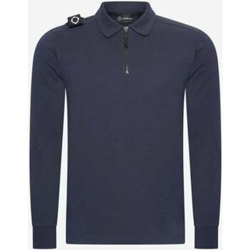 T-Shirts & Poloshirts Ls jersey zip polo - ink navy - Ma.strum - Modalova