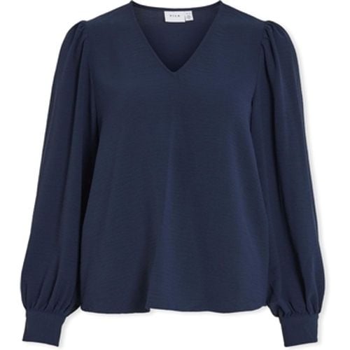 Blusen Top Gaja L/S - Navy Blazer - Vila - Modalova