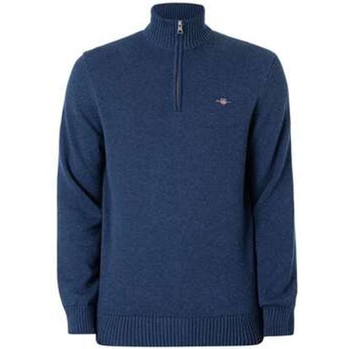 Pullover Lässiger Baumwollstrick mit halbem Reißverschluss - Gant - Modalova