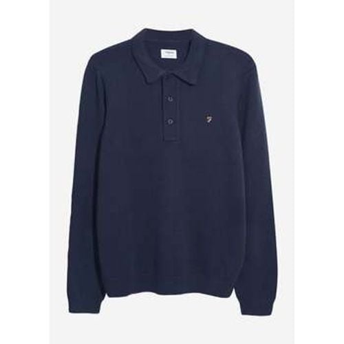 Pullover Sweater hamlet knit ls polo - true navy - Farah - Modalova