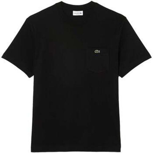 T-Shirts & Poloshirts Chest Pocket Cotton T-Shirt Black - Lacoste - Modalova