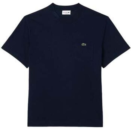 T-Shirts & Poloshirts Chest Pocket Cotton T-Shirt Midnight Blue - Lacoste - Modalova